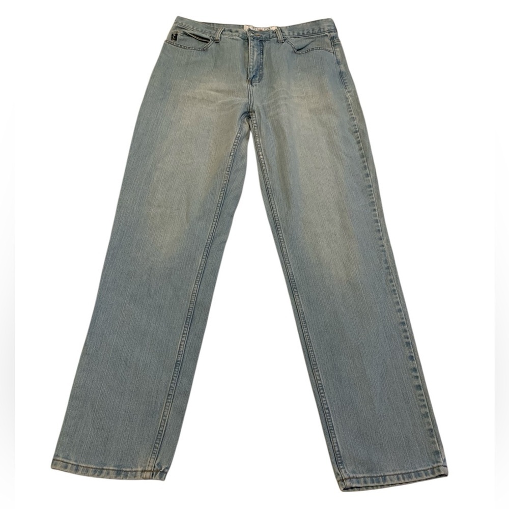 VINTAGE GUESS JEANS 050 Classic Fit Narrow Leg W34 Light Wash High Rise 90s